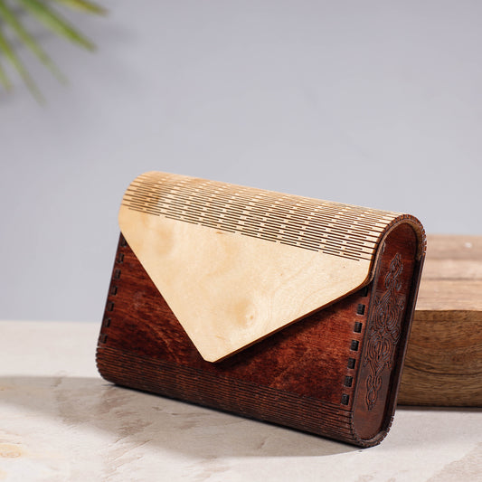 Handcrafted Birch Wooden Clutch