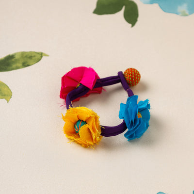 Handmade Flower Anklet by Jugaad