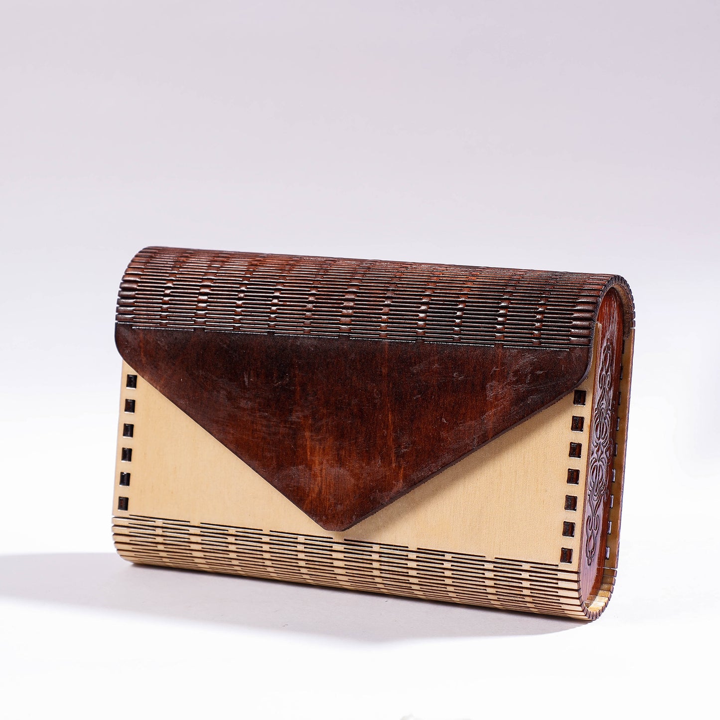 Handcrafted Birch Wooden Clutch