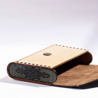 wooden clutch 