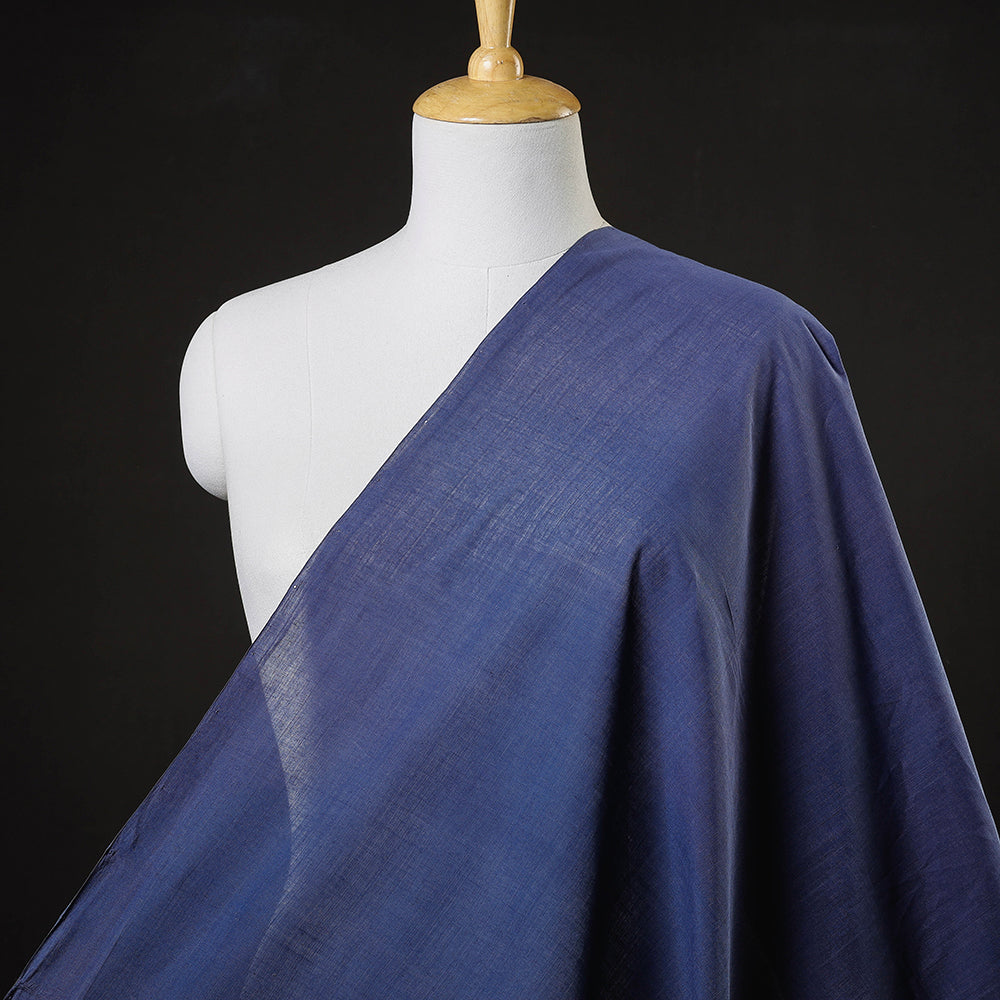 Violet Blue Original Mangalagiri Handloom Cotton Fabric