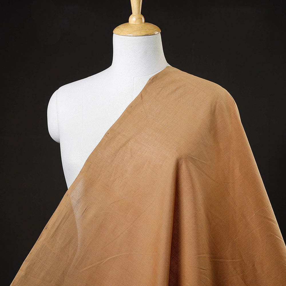 Brown - Original Mangalagiri Handloom Cotton Fabric