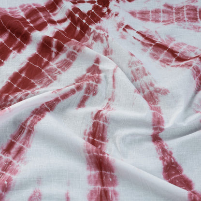White - Shibori Tie-Dye Pure Cotton Fabric