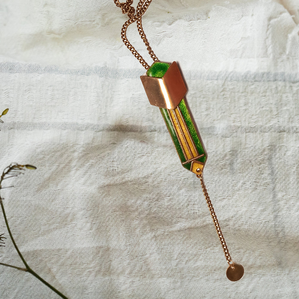 copper & brass necklace