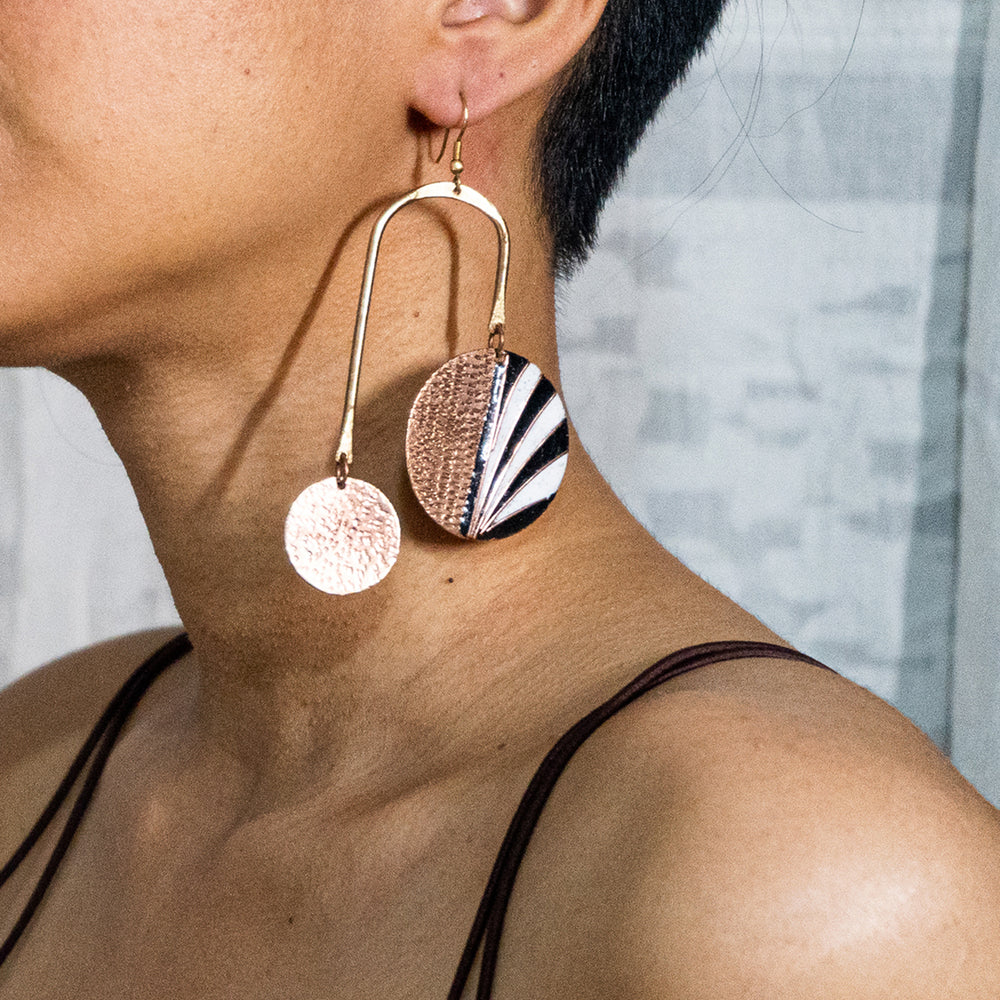 copper earrings