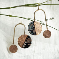 copper earrings