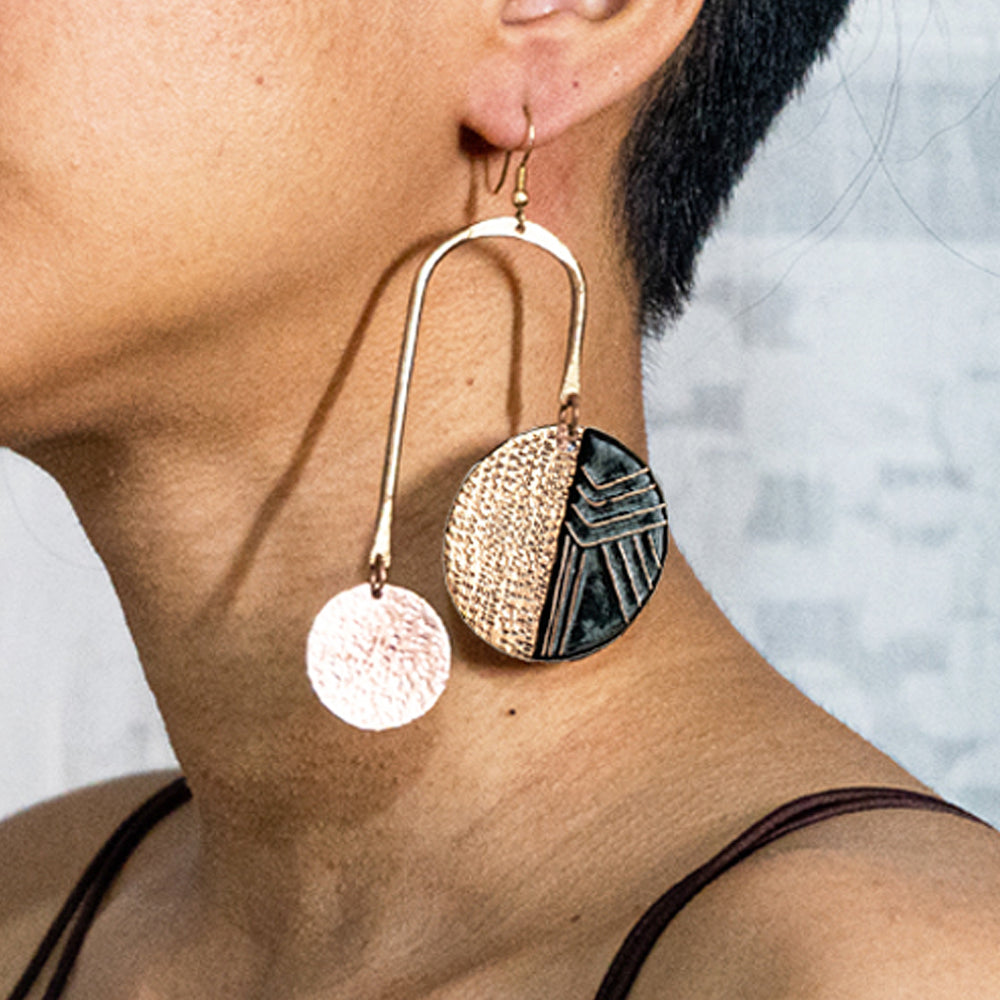 copper earrings