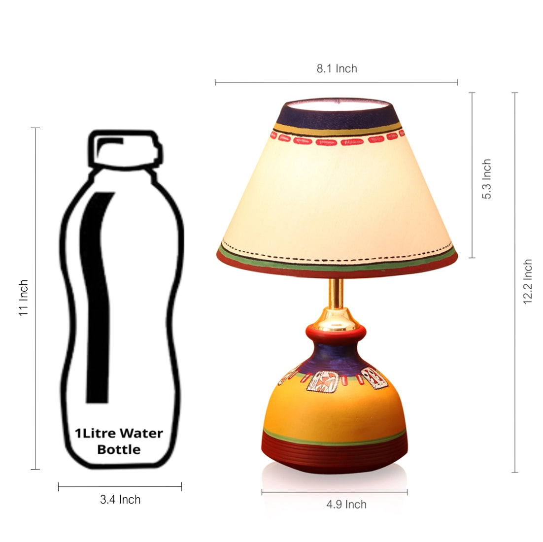 Terracotta Table Lamp