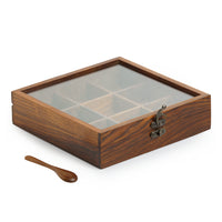 Sheesham Wooden Masala Box