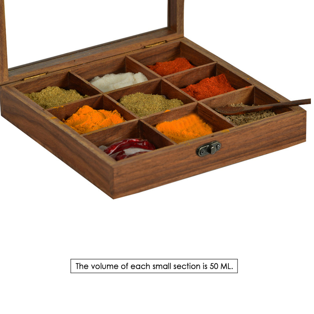 Sheesham Wooden Masala Box