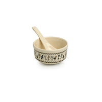 Handcrafted Ceramic Soup Bowls With Spoons 