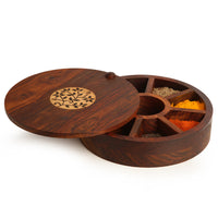 Sheesham Wooden Masala Box