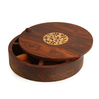 Sheesham Wooden Masala Box