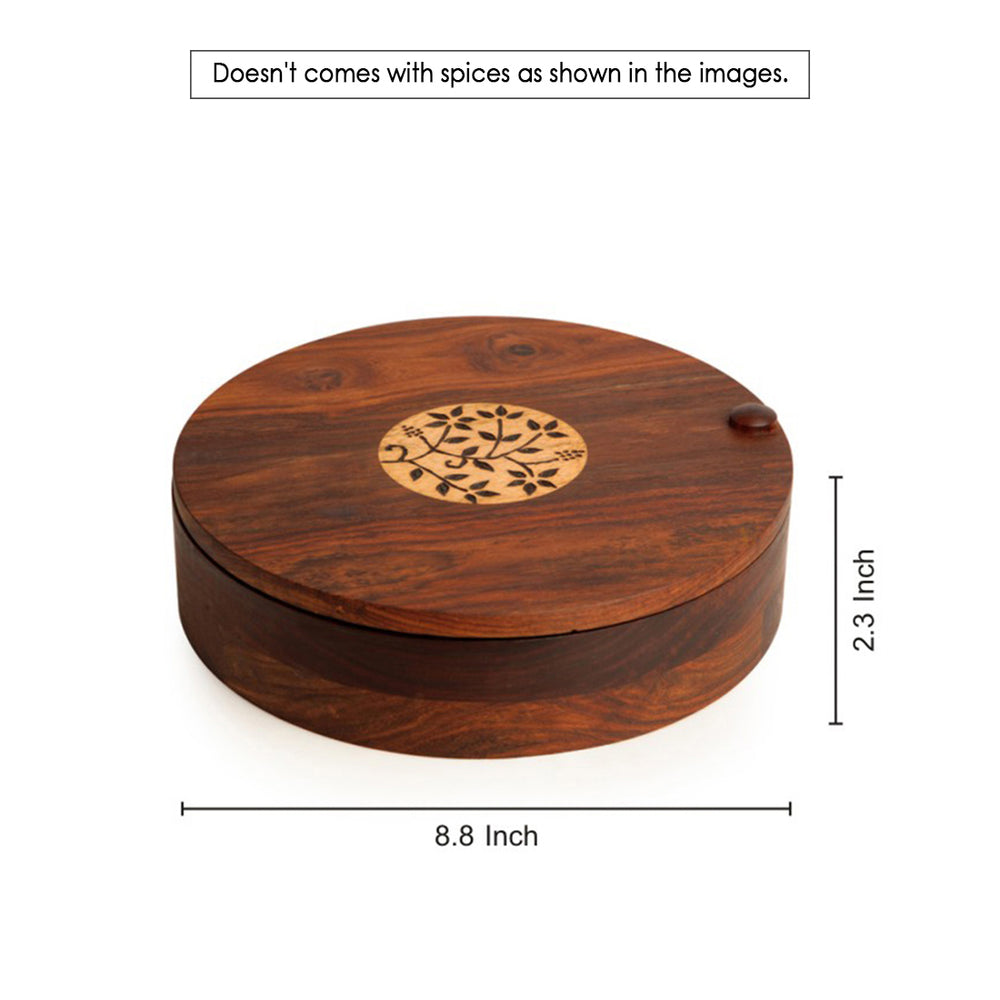 Sheesham Wooden Masala Box