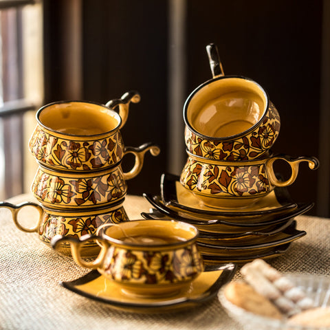 Ceramic Cup & Saucer Set