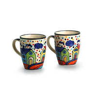 'The Hut Jumbo Cuppas' Handpainted Mugs In Ceramic (Set Of 2)