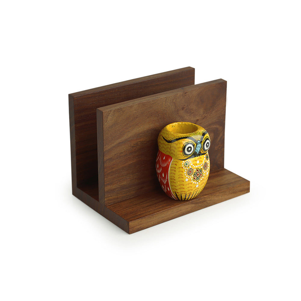 wooden tissue holder