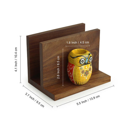 wooden tissue holder