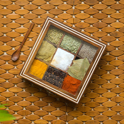 Sheesham Wooden Masala Box