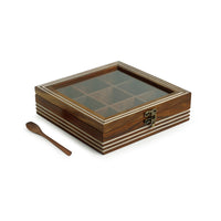 Sheesham Wooden Masala Box