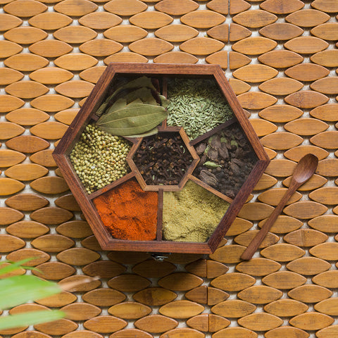 Sheesham Wooden Masala Box
