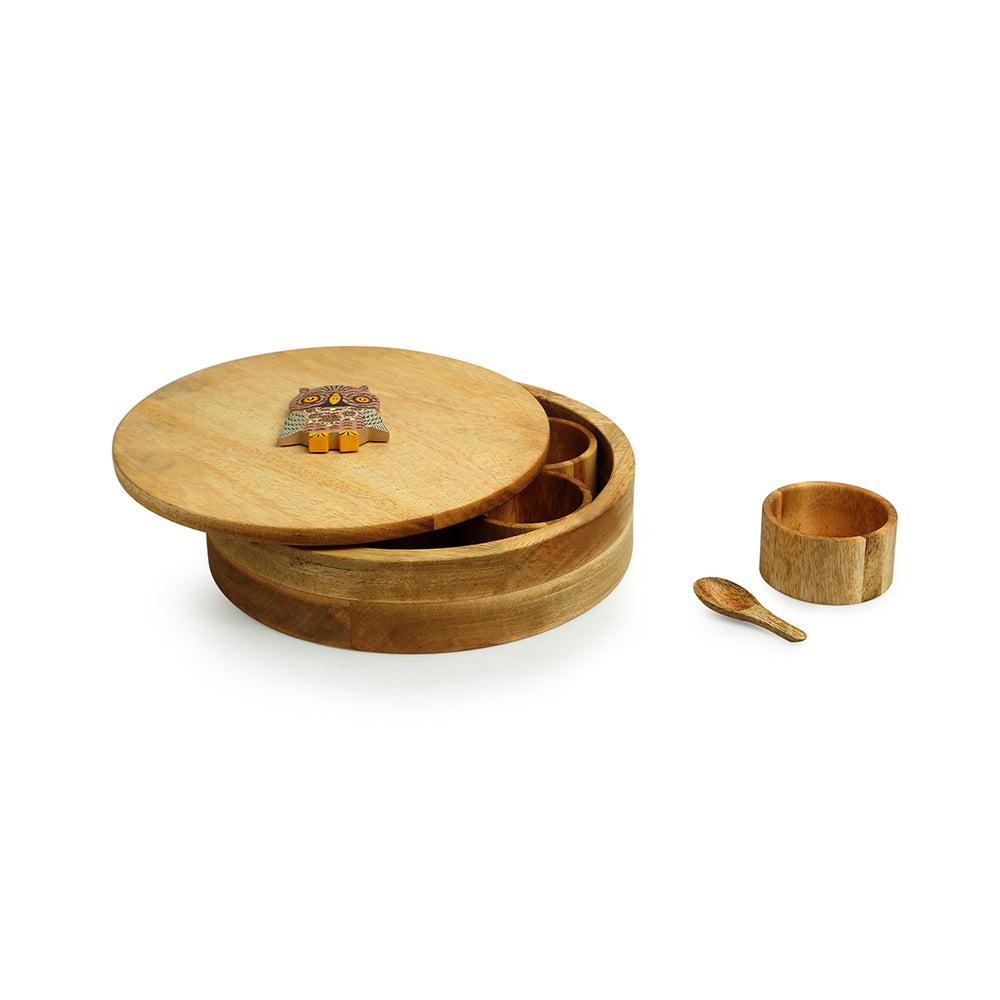 Wooden Masala Box