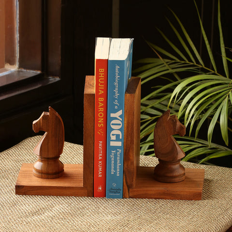 wooden bookend