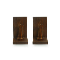 'Chess Rook' Hand Carved Book  Sheesham Bookend