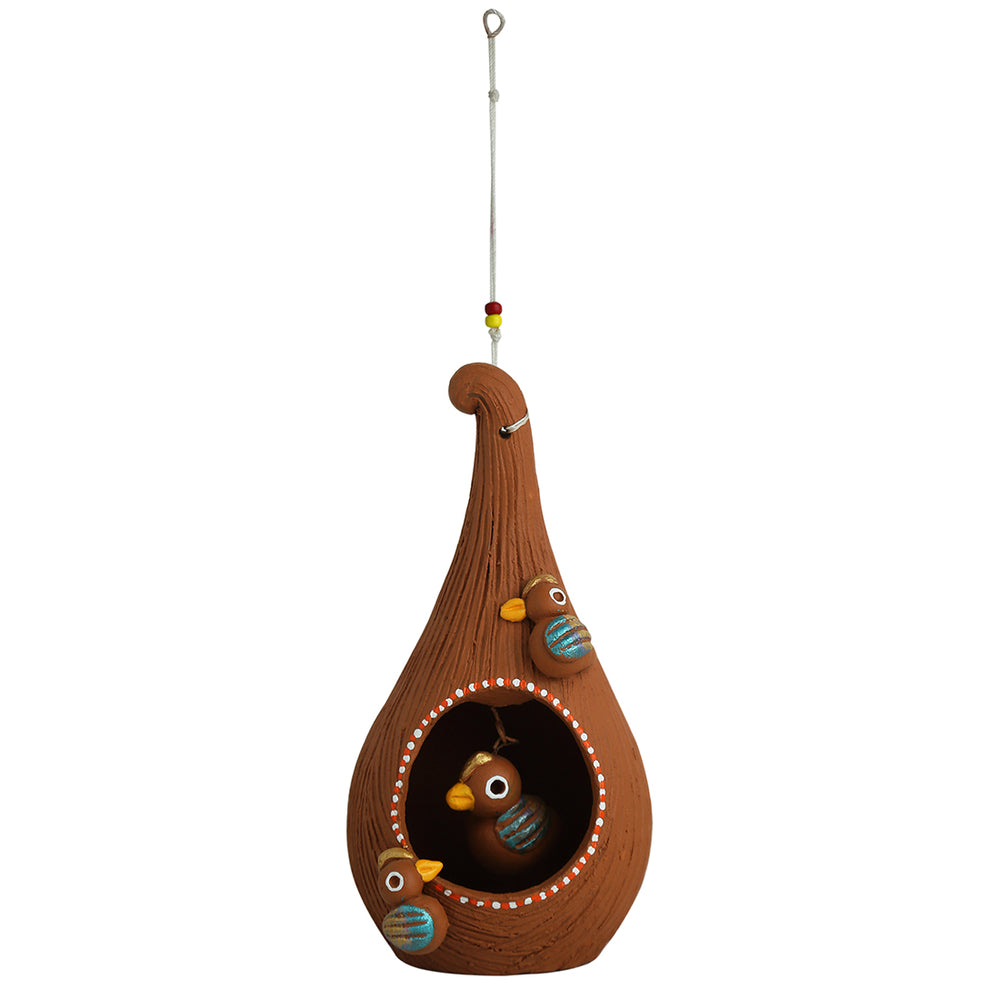 terracotta bird house