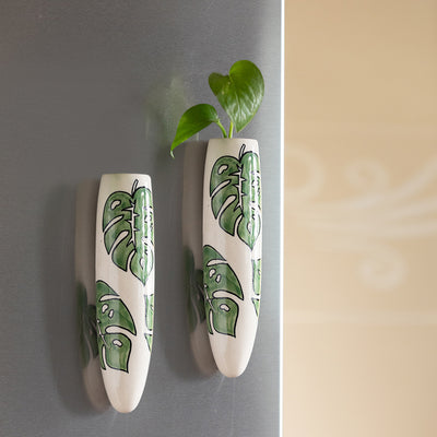 'Lush Life' Magnetic Fridge Planters In Ceramic