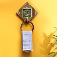 wooden towel holder