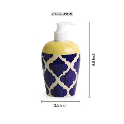 'Moroccan Essentials' Handpainted Ceramic Bathroom Accessory (Set Of 4)