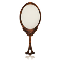 wooden handheld mirror