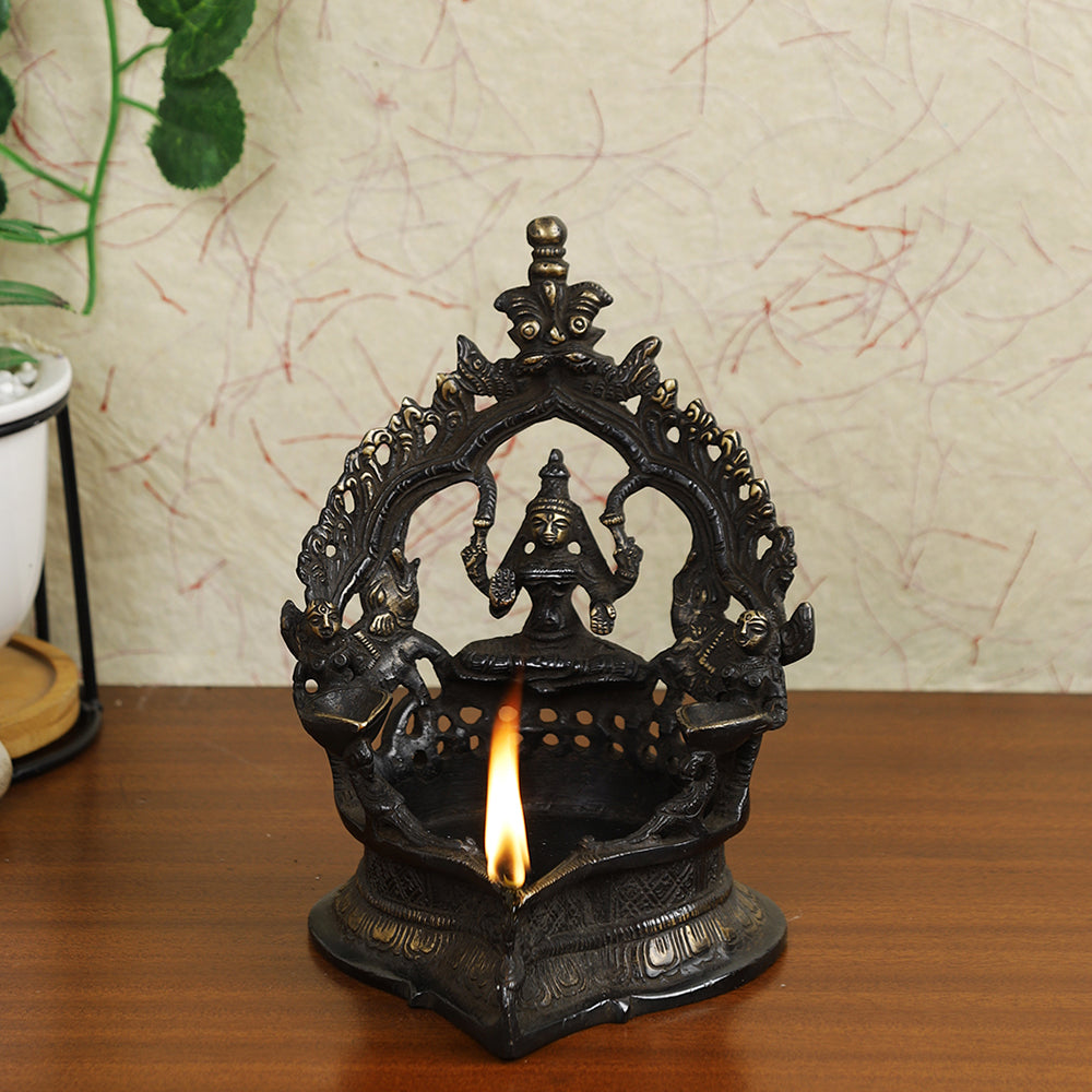 brass metal diya 