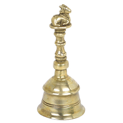 Brass Metal Handcrafted Aarti Bell (2.1 x 2.1 in)