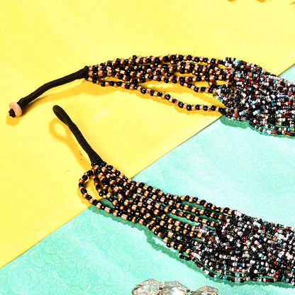 Handcrafted Multicolour Beads Necklace by Bamboo Tree Jewels