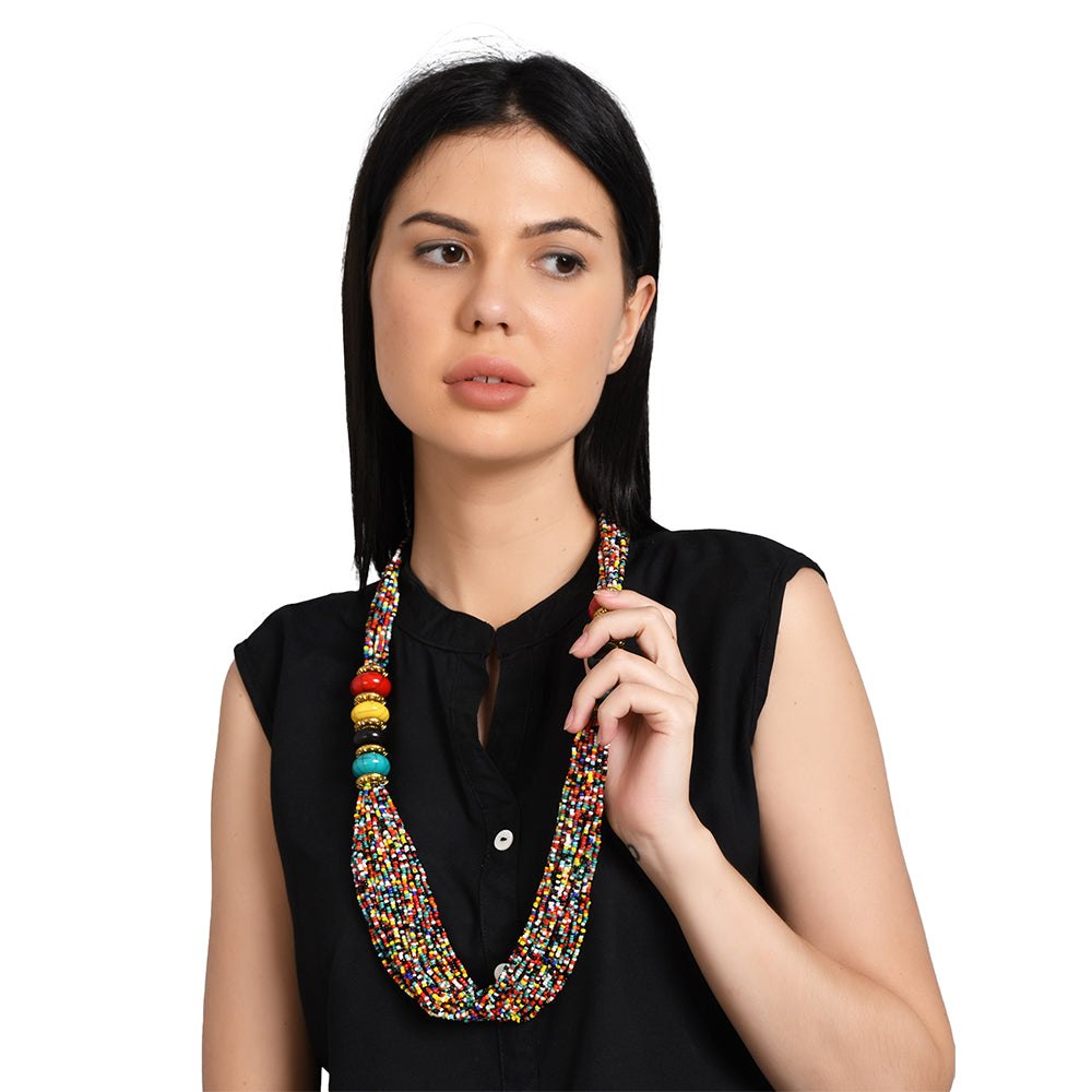 tibetan beadwork necklace