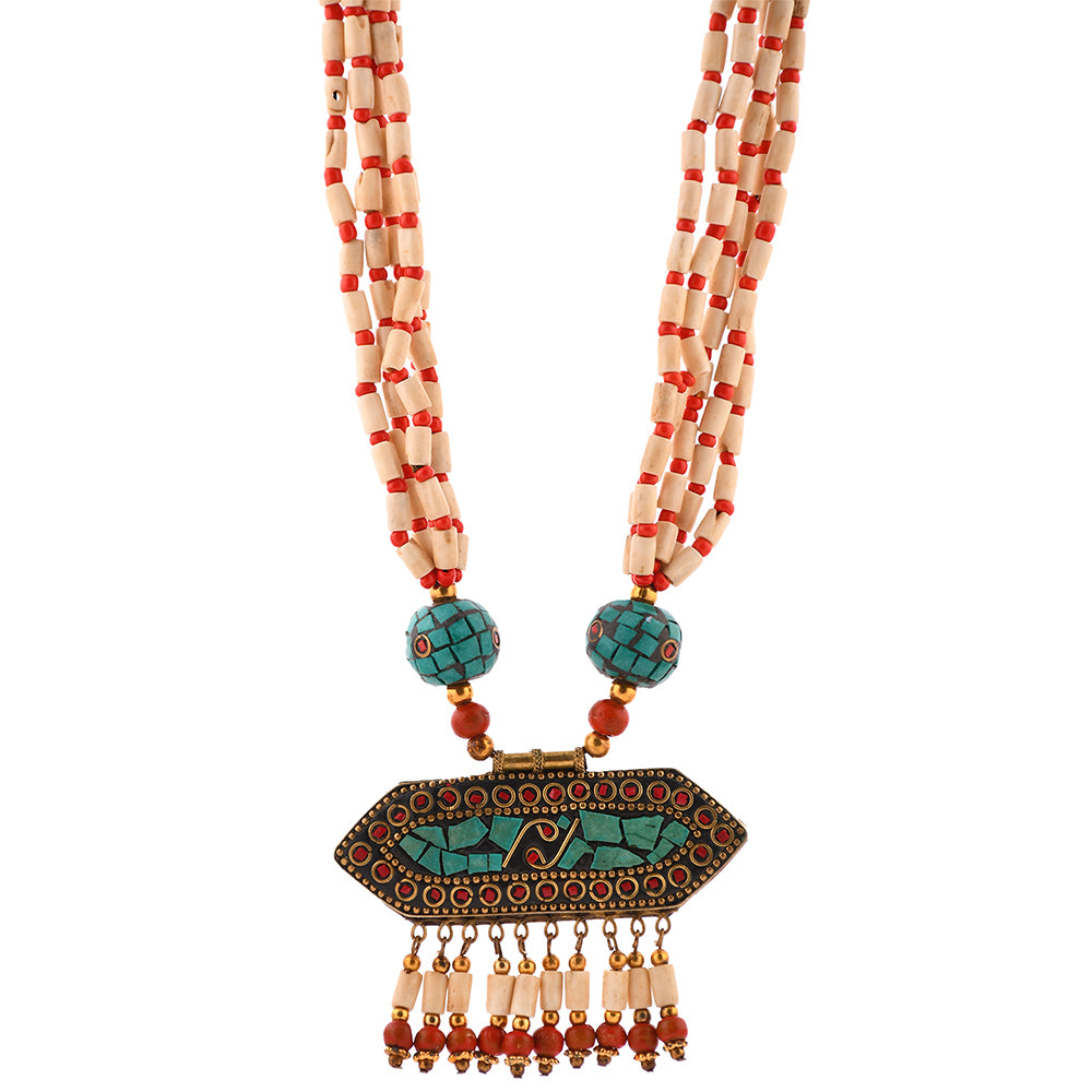 tibetan beadwork necklace