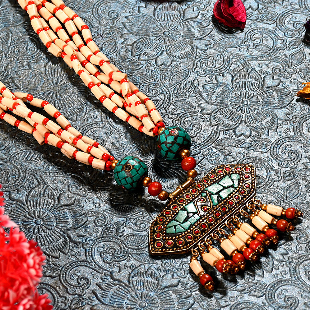 tibetan beadwork necklace