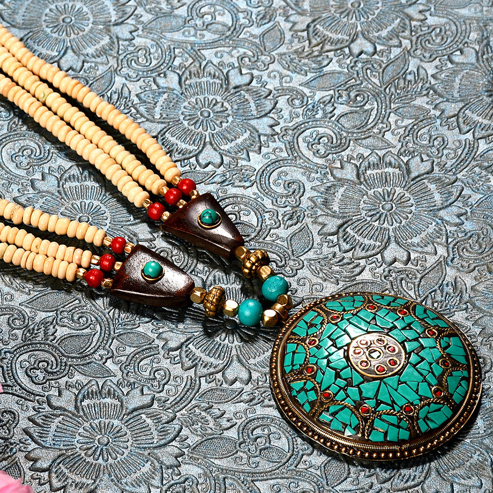  tibetan beadwork necklace