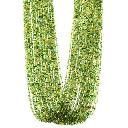 Handcrafted Green & White Beads Necklace by Bamboo Tree Jewels