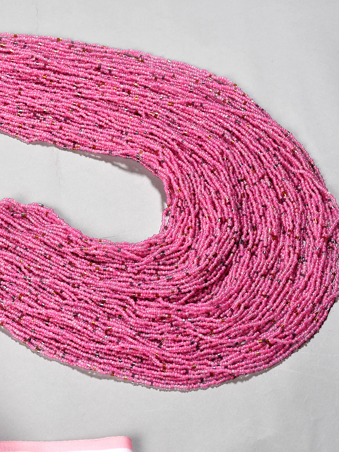 Handcrafted Pink Beads Necklace by Bamboo Tree Jewels