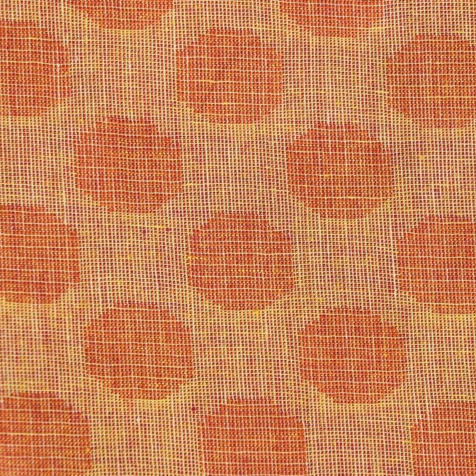 Orange - Prewashed Jacquard Cotton Fabric