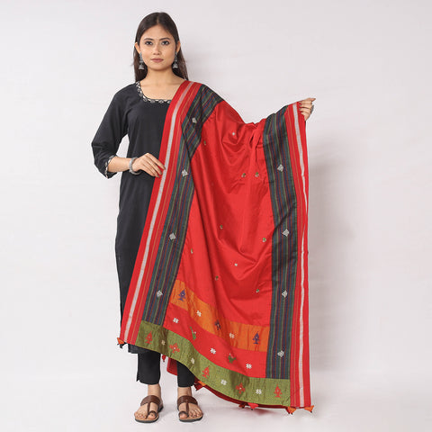  Hand Embroidery Cotton Dupatta