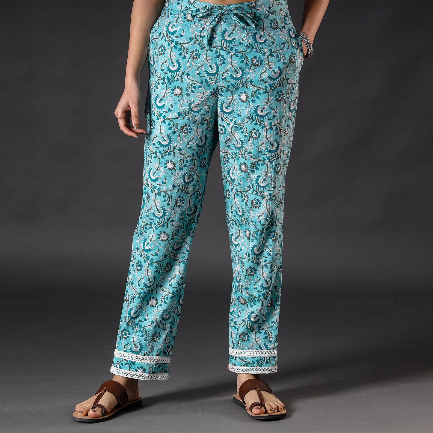 Sanganeri Block Printing Cotton Pant
 
