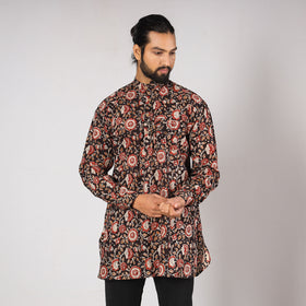 Buy Bagru Block Printed Cotton Men Short Kurta 10 Online at iTokri.com