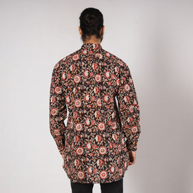 Buy Bagru Block Printed Cotton Men Short Kurta 10 Online at iTokri.com