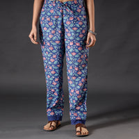 Blue - Sanganeri Block Printing Cotton Pant