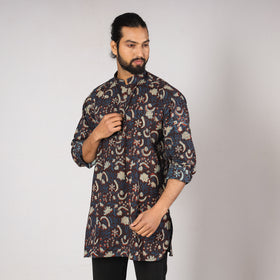  Bagru Block Printing Cotton Men Short Kurta 