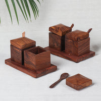 Sheesham Wooden Masala Box